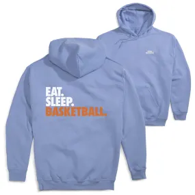 Basketball Hooded Sweatshirt - Eat. Sleep. Basketball. (Back Design) 